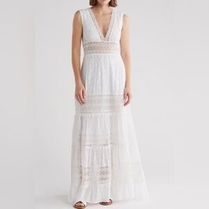 ❗️RAGA White Lace Boho Maxi Dress Made in India | Cottagecore Festival Bridal